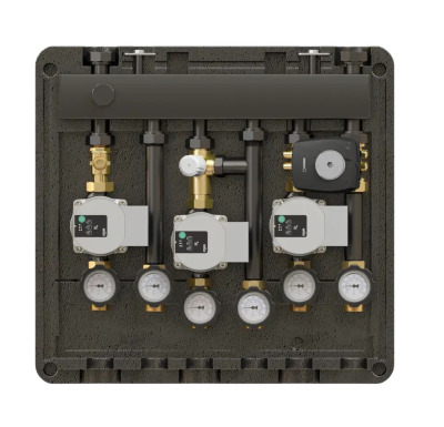 Комбинированная гребенка ELSEN DN20 с гидрострелкой 47кВт, крепеж, теплоизоляция
