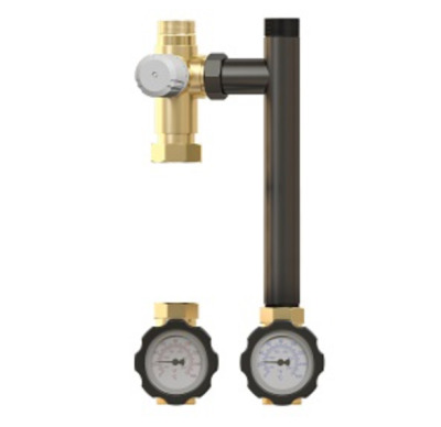 Насосная группа  ELSEN, смесительная DN 20 без насоса с трехходовым термостатическим клапном 25-55°