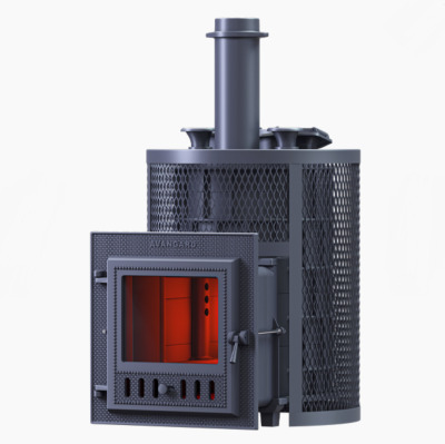 Печь Авангард ЗК 25 (М) Ураган круглая сетка