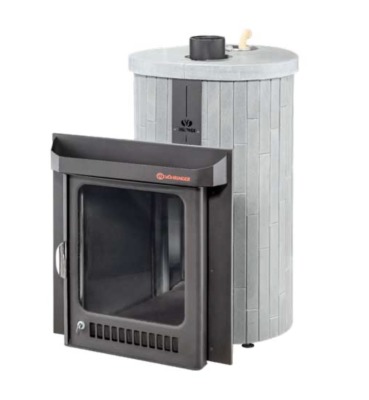 Печь для бани Оптима ПФ Серый велюр наборный