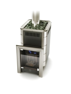 Печь банная каменка Уренгой-2 Inox БСЭ антрацит НВ